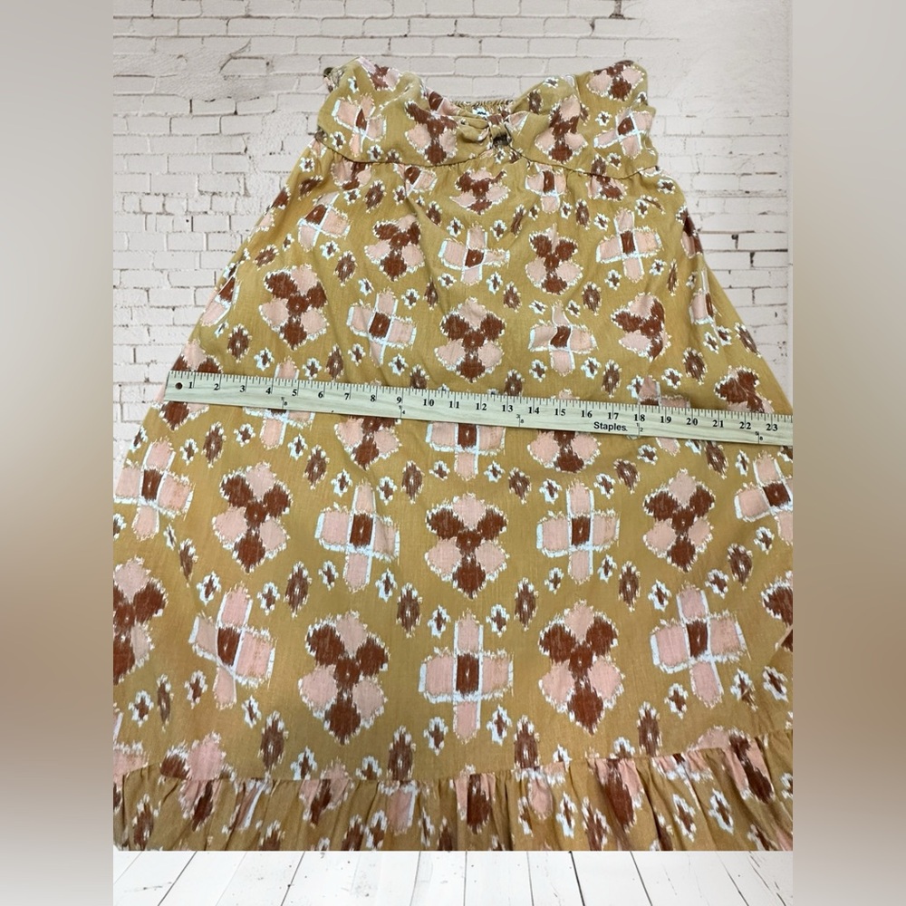 Aerie Strapless Linen Blend Dress.
Gold/brown/pink. Size : XL - Picture 7 of 12
